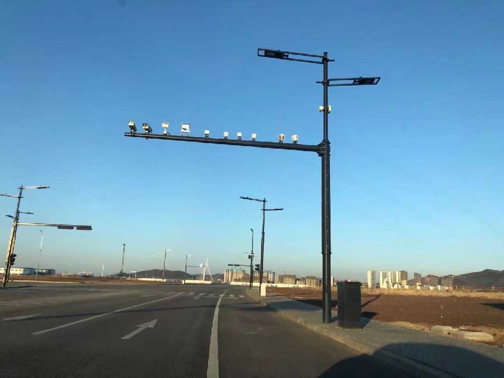 东莞市黑龙江佳木斯综合路灯杆项目